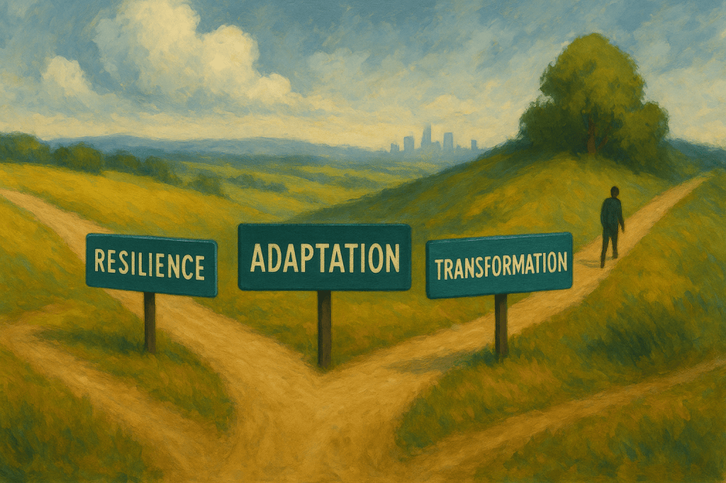Resilience, Adaptation, and Transformation: What is the difference?